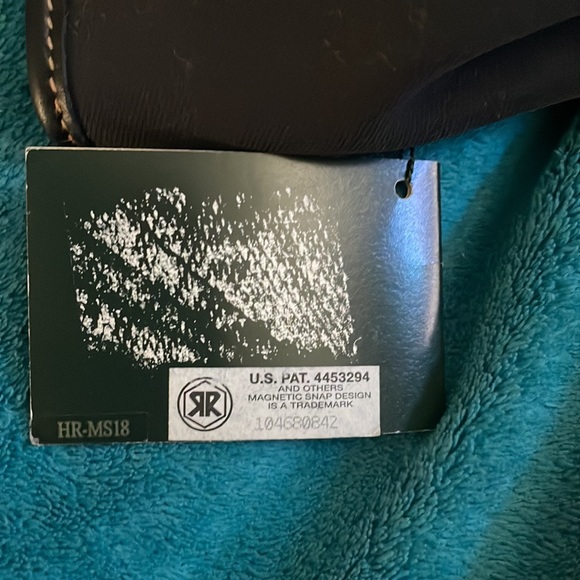 Vintage Lauren Ralph Lauren purse handbag small tote leather and fabric black - Picture 7 of 7